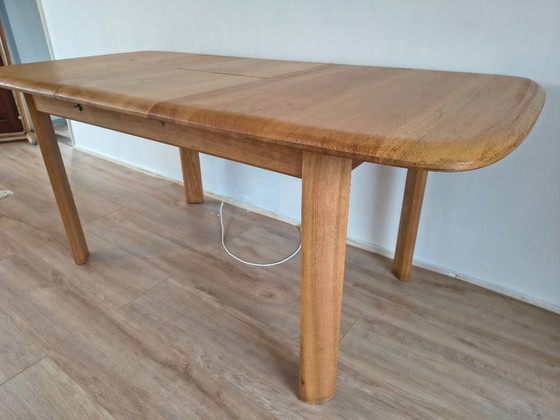 Oak Dining Table – Designer & Extendable – Wood (photo 4 of 20)