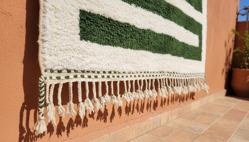 Ecru Berber tapijt met geometrische patronen 200/300 cm – vloerkleden en tapijten, Wool (photo 2 of 7)