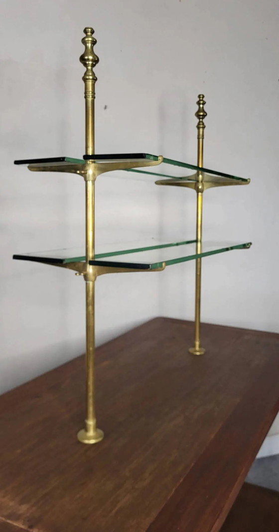 Ladentisch Möbel Schaufenstertisch – Sideboard, Glass, Brass, Industrieel (photo 9 of 11)