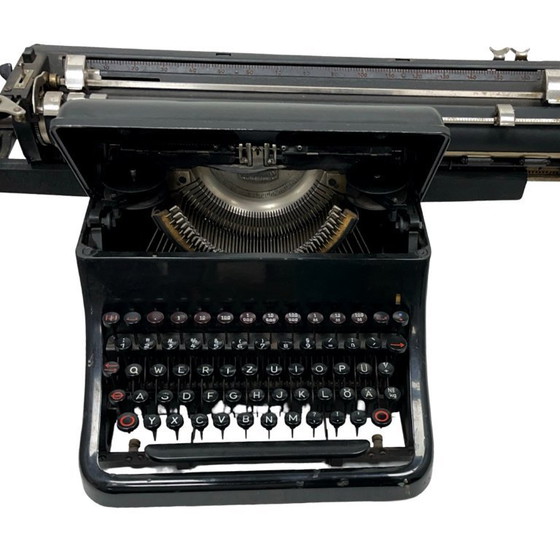 Image 1 of Antique Olympia M10 wide carriage typewriter from the 1930s/40s.