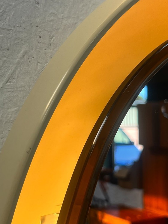 Image 1 of Specchio ovale vintage con illuminazione, Allibert, anni '70