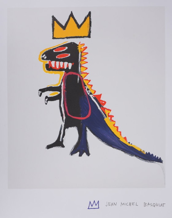Jean-Michel Basquiat: Crowned T-Rex (Pez Dispenser), Signed Lithograph – Lithographs & prints, Paper (photo 4 of 6)