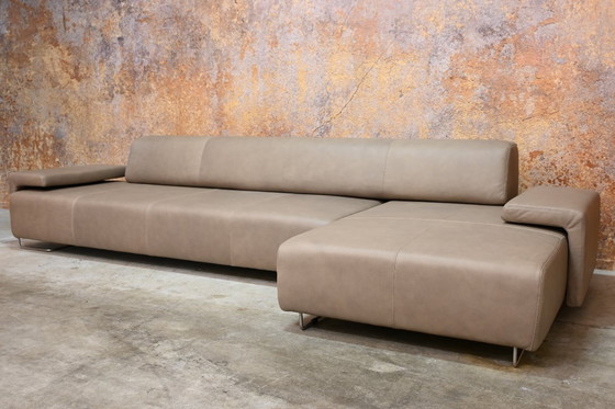 Image 1 of REFURBISHED leren Moroso Lowland design hoekbank