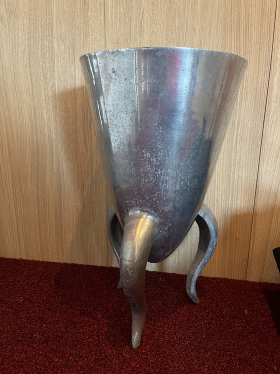 Image 1 of Vintage 70s Aluminium Vase