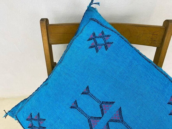 Marokkanisches handgemachtes Kissen 60*60cm – Wool, Cotton (photo 5 of 6)