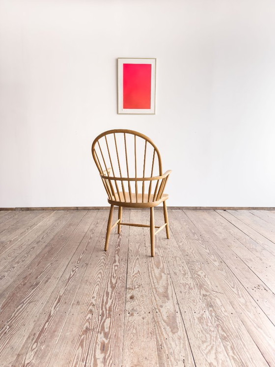 Image 1 of Fauteuil CH 18A en Chêne par Frits Henningsen pour Carl Hansen