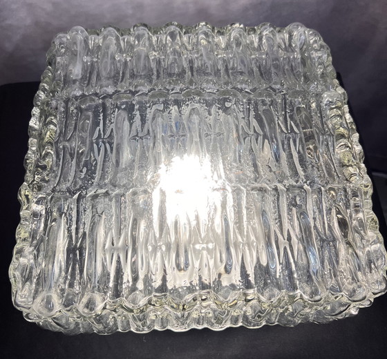 Image 1 of Wall Lamp Ceiling Light Brutalism Glass 60S