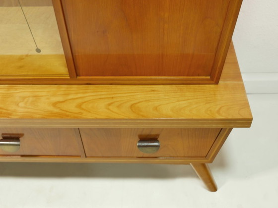 Mobile da soggiorno vintage, anni '60, vetrina di metà secolo, Germania – Credenze alte, Glass, Wood (photo 15 of 17)