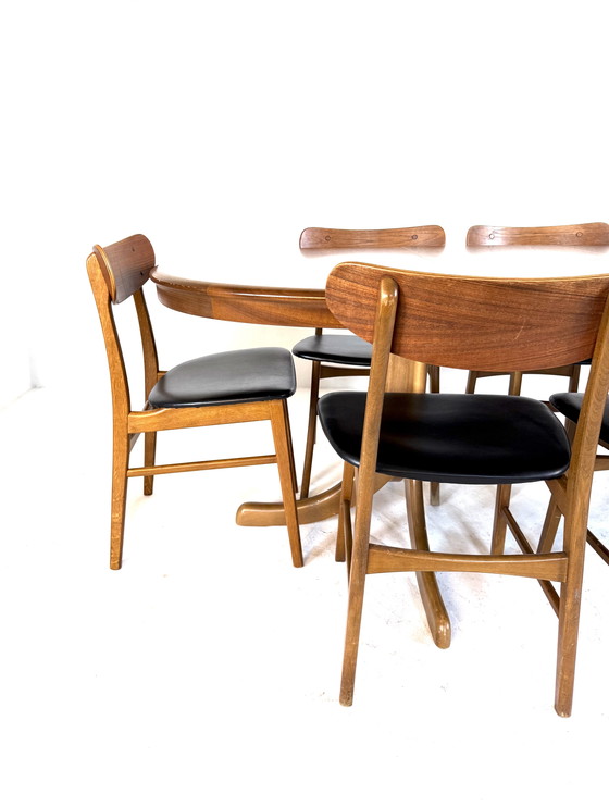 Image 1 of Vintage XL verlengbare Deense eettafel, jaren ‘60