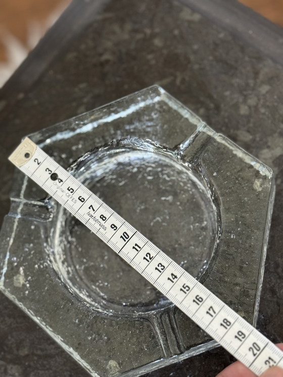 Image 1 of Cendrier vintage 19 cm, verre à glace, bol en verre