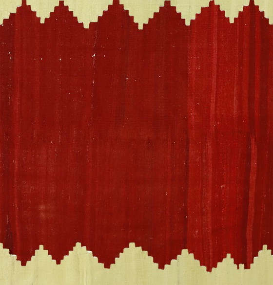Vintage Turkse Canakkale Yoruk Kilim 213x133 cm – Minimalistisch handgeweven wollen tapijt met opvallend (photo 2 of 10)