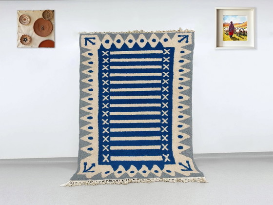 Handgefertigter traditioneller Teppich 250cm x 150cm Marokkanisch – Teppiche & Läufer, Wool (photo 2 of 8)