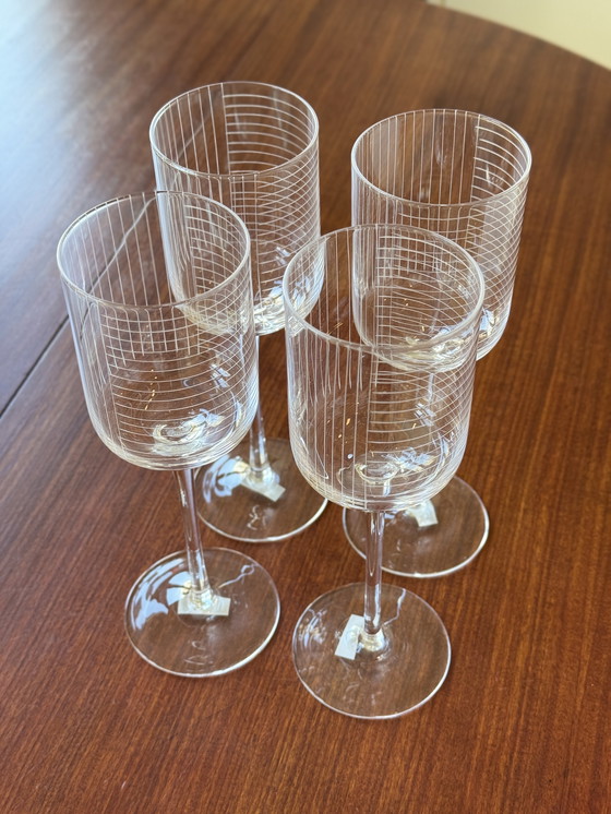 Image 1 of Set di 4 bicchieri da vino House Doctor - design minimalista - vetro trasparente