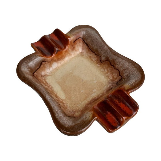 Image 1 of Cenicero de cerámica Fat Lava, firmado, Alemania, años 70.