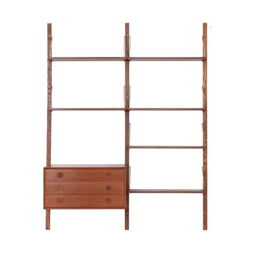 Modulares Regalsystem aus Teakholz, dänisches Design, 1960er Jahre, hergestellt in Dänemark – wandrek, Wood