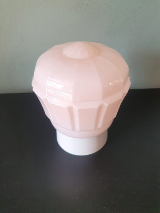 Plafonnier Art Déco Thabur de couleur rose clair