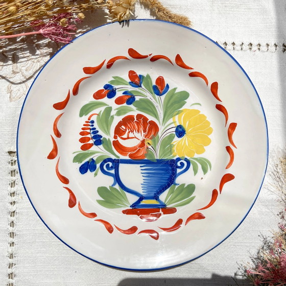 2 St Clement Luneville 19th Century Floral Pattern Plates – Crockery (photo 2 of 11)