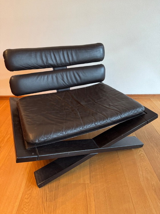 Poltrona Lounge 'Buddha' degli anni '70, Designed by Sonja Wasseur, Poltrone, Pelle, Legno, Marrone, Modern (foto 5 di 7)
