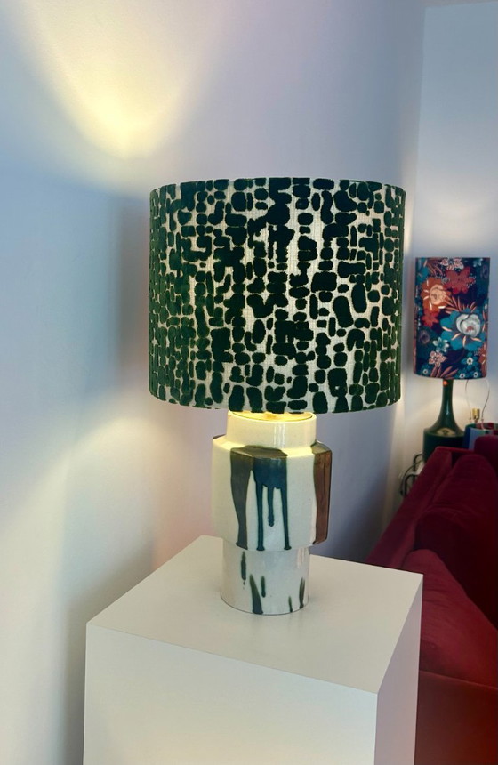 Image 1 of Set of 2 MCM Table Lamps: Upcycled one-of-a-kind pieces made from vases by Ditmar Urbach Keramik – Czech Republic