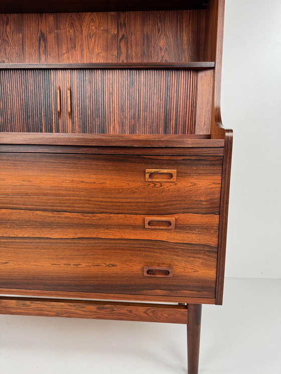 Sekretär-Bücherschrank mit integriertem Schreibtisch, Johannes Sorth, Dänemark, 1966 – Nexø Møbelfabrik (photo 9 of 15)