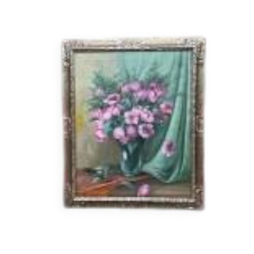 J.v. Langenhove. « Bouquet de fleurs. » – schilderijen tekeningen, Canvas (photo 2 of 9)