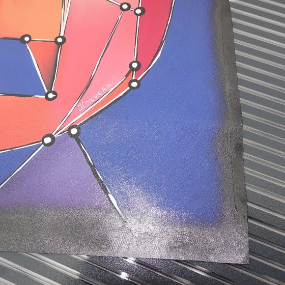 Image 1 of Kubisme A1361 - abstract schilderij XXL