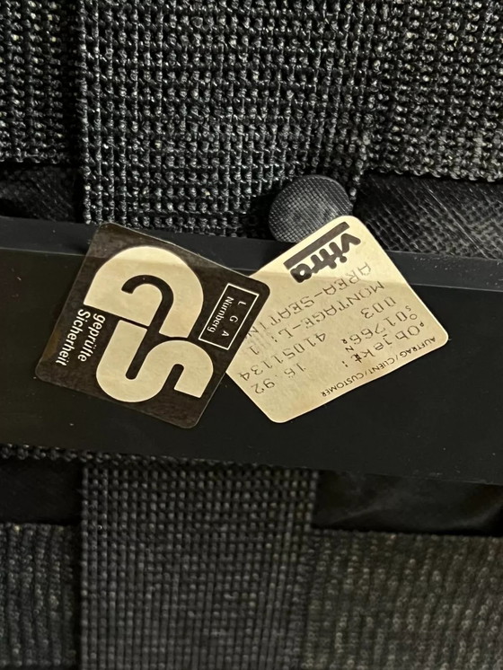 Image 1 of 1990s Area Lounge Sofa leather sofa by Antonio Citterio for Vitra Chrom Design