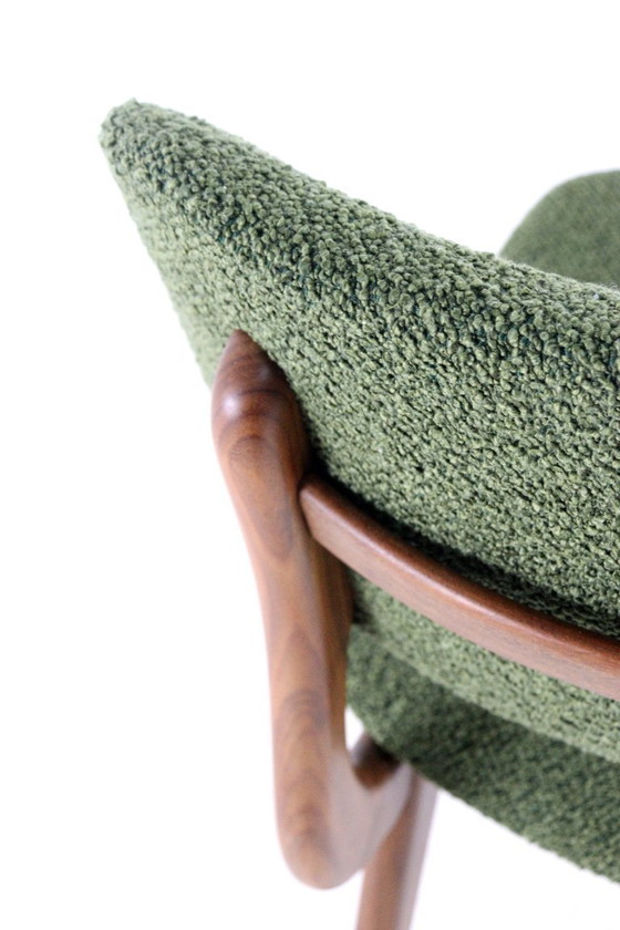 Image 1 of Set di 4 sedie da pranzo imbottite vintage