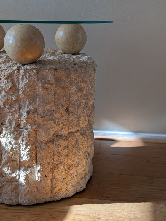 Image 1 of Pierre Magnussen Ponte Mactan coffee table vintage 1980s | glass top