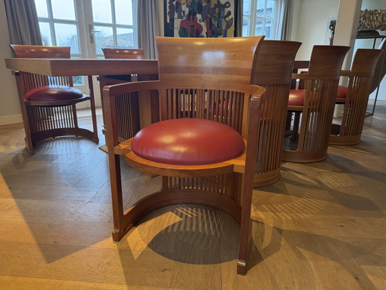 Image 1 of Très unique ! Frank Lloyd Wright for Cassina' Table à manger pour 8 personnes