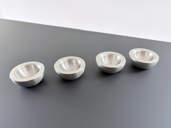 Lot de 4 coquetiers en acier inoxydable – design minimaliste – Vaisselle, rvs (photo 11 of 12)