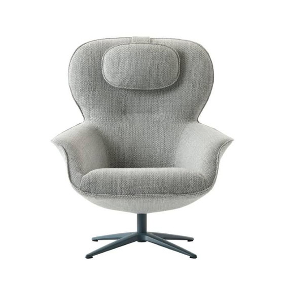 Poltrona girevole Pode Flare con poggiapiedi e cuscino – Poltrone, Cotton, Metal (photo 7 of 12)
