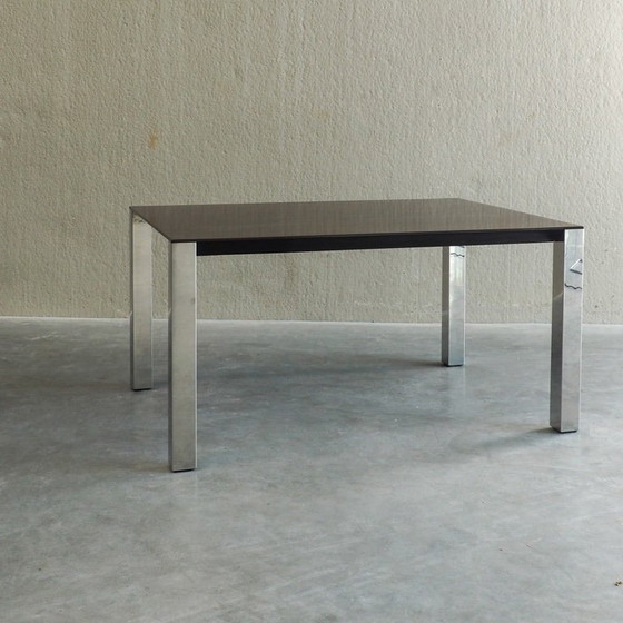 Eettafel van Giovanni Offredi voor Saporiti – Wood, Chrome (photo 3 of 21)