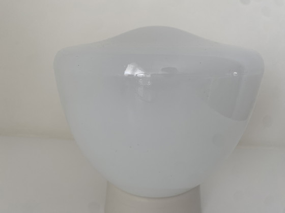 Image 1 of Minimalistische Opaline Plafondlamp Art Deco - Vintage, jaren 1930