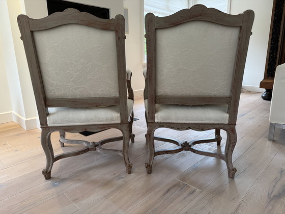 Image 1 of 2x Modern Louis Xvi Armchairs