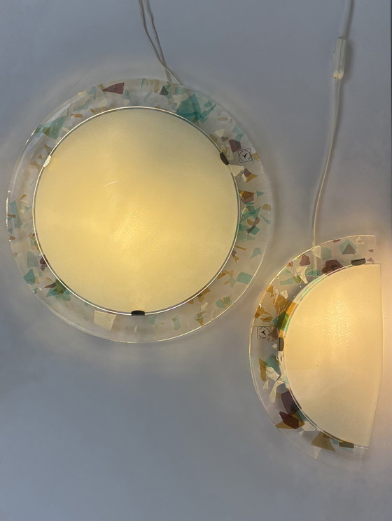 Image 1 of Vetro Artistico Arte Muranese Murano glass lamp set