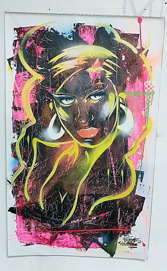 Image 1 of YOUTHONE - Black is Back - Toile d'artiste