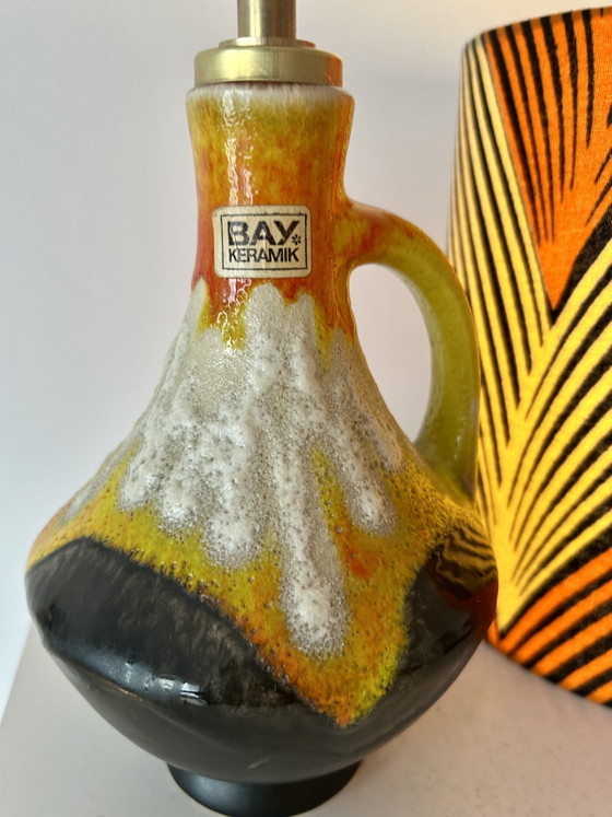 Image 1 of Typische vaaslamp uit de jaren 70 - draadloos - geschikt voor gebruik buitenshuis