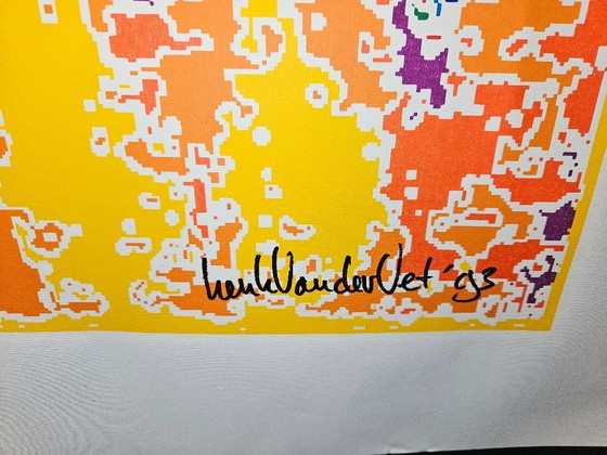 Image 1 of Screen print on canvas Henk van der Vet 8 of 15