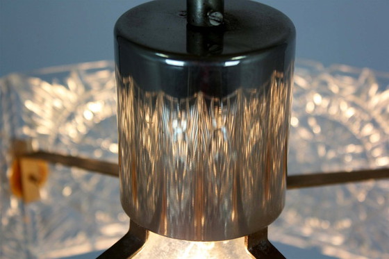 Image 1 of Vintage Sculptural Glass Pendant Lamp attributed to Kamenický Šenov, 1970s