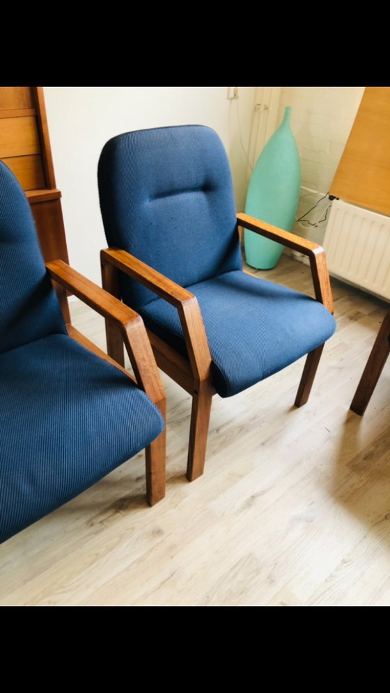 Image 1 of Midcentury fauteuil teak Deens design vergaderstoel 6 stuks 