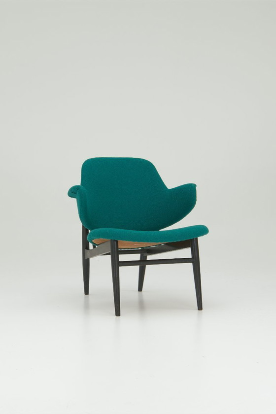 Image 1 of Schelpvormige loungestoel - Ib Kofod Larsen
