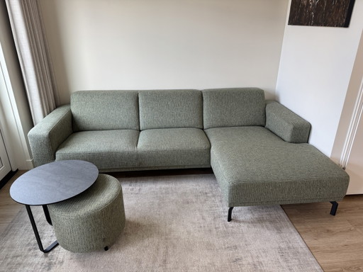 Montèl Viano Ecksofa + Hocker + Beistelltisch | Garantie – hoekbanken, Ceramic, Metal