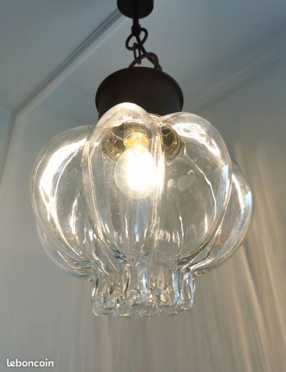 Image 1 of Lampada a sospensione vintage Glashütte Limburg