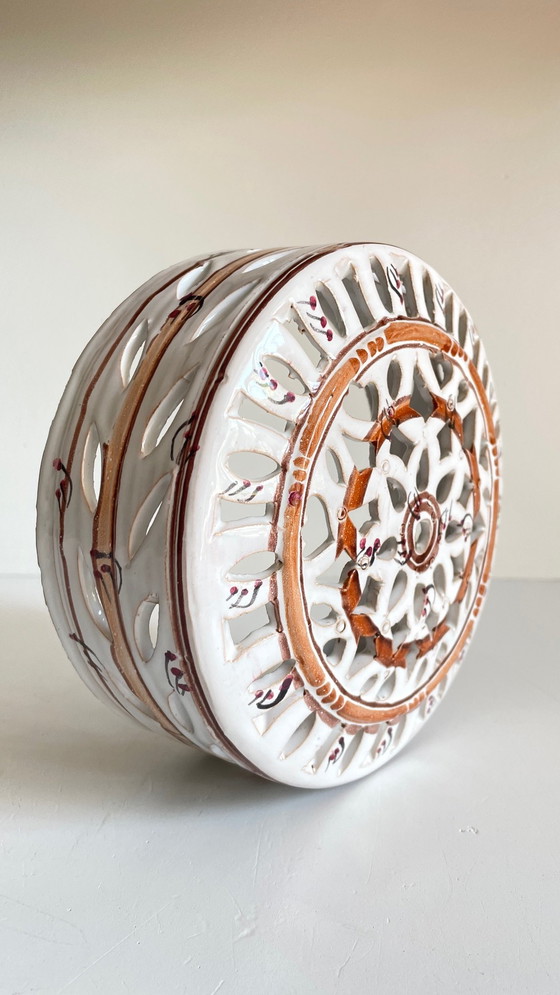 Image 1 of Lámpara de pared de terracota esmaltada artesanal en el centro de Burdeos