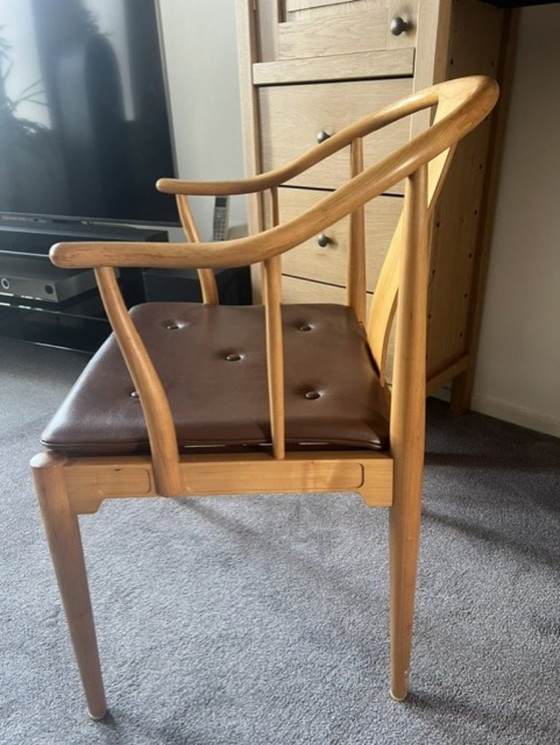 Sedia China Fritz Hansen (Hans J. Wegner) – Poltrone, Pelle, Tessile (photo 2 of 12)