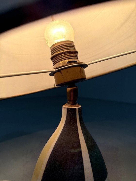 Image 1 of Krösselbach Fayence table lamp by Clare Zänge & Karl-Heinz Löffler 1950's