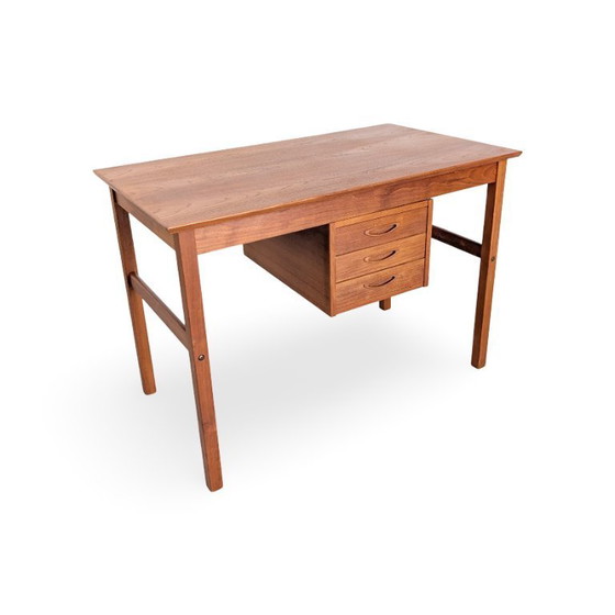 Image 1 of Bureau en teck d'origine, style danois, années 1960