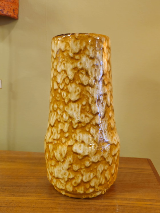 Image 1 of Vintage Scheurich Yellow West Germany Vase