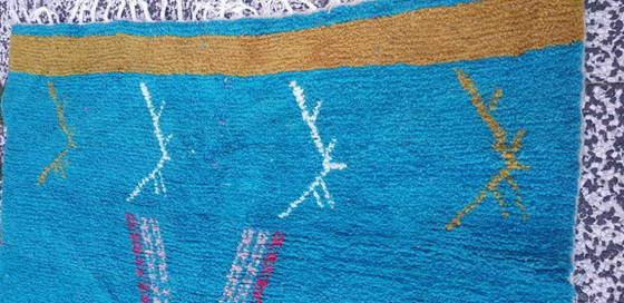 Image 1 of Alfombra bereber anudada a mano de lana, 255 x 168 cm